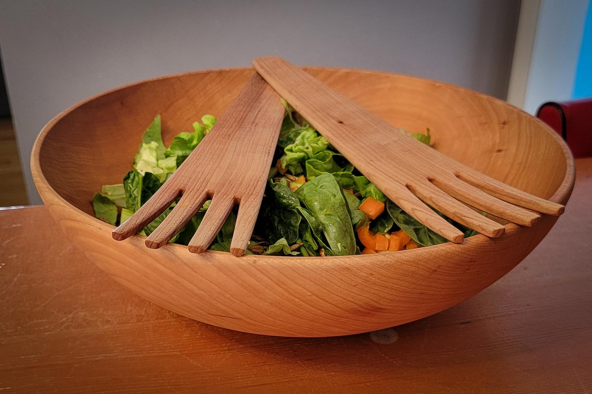 wooden salad servers