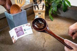 letting cutting board oil soak into wooden spoon