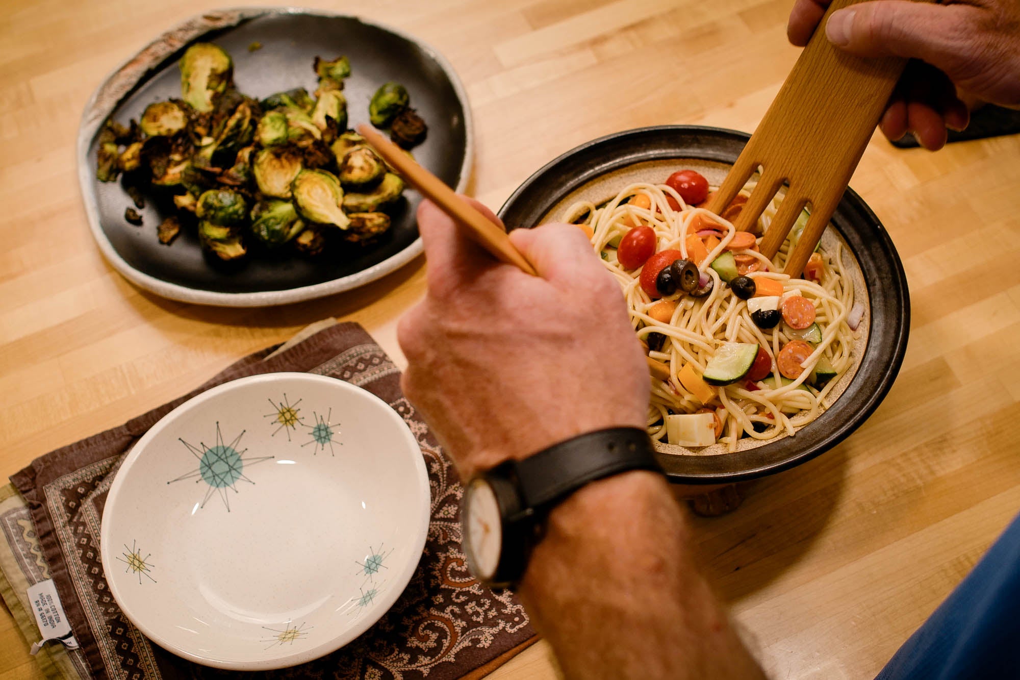 wooden salad servers