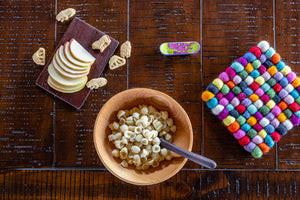 wooden salad bowl set (4 piece)