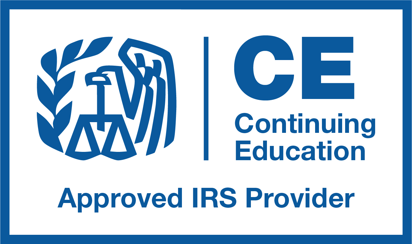 IRS Approved Provider | Continuing Education Logo 